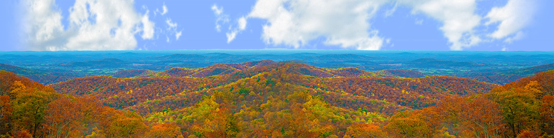 Autumn in the Shenandoah Valley center repeatable