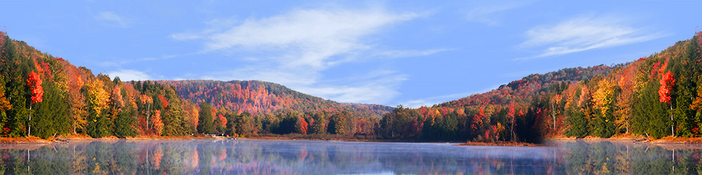 Autumn in Chapman State Park Pennsylvania center repeatable