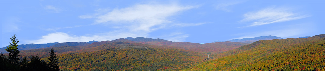 Autumn in New England Mountains left