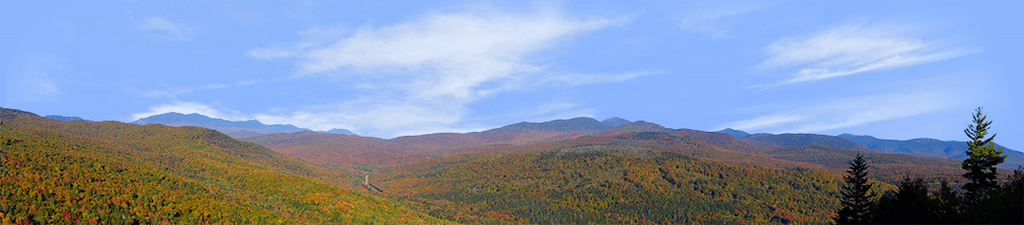Autumn in New England Mountains right