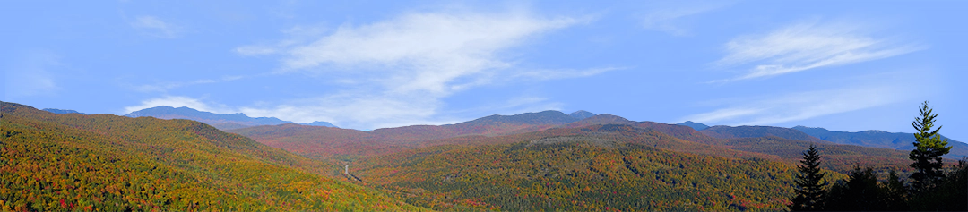 Autumn in New England Mountains right