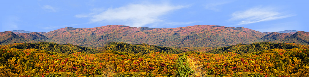Autumn in Smoky Mountain National Park Tennessee center repeatable