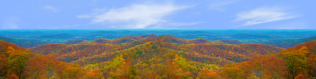 Autumn in the Shenandoah Valley center repeatable
