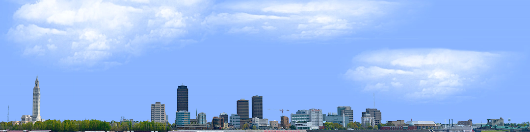 Baton Rouge Skyline left no water
