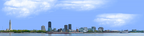 Baton Rouge Skyline left with water
