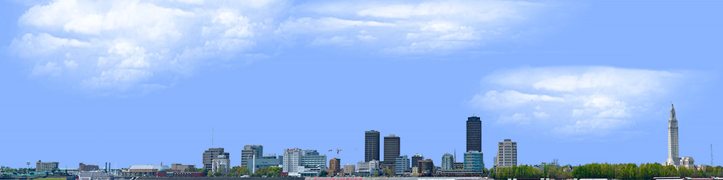 Baton Rouge Skyline right no water
