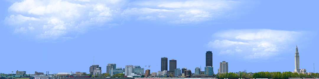 Baton Rouge Skyline right no water