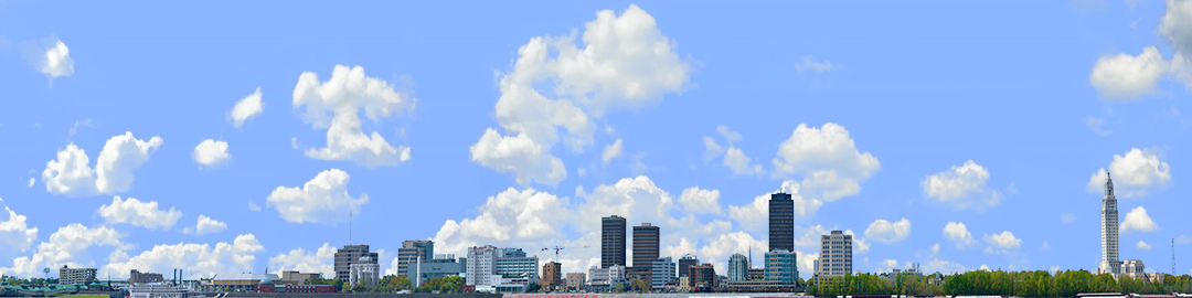 Baton Rouge Skyline right no water