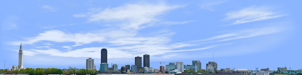 Baton Rouge Skyline left no water