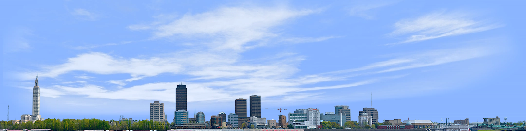 Baton Rouge Skyline left no water