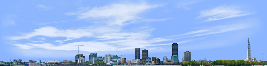 Baton Rouge Skyline right no water