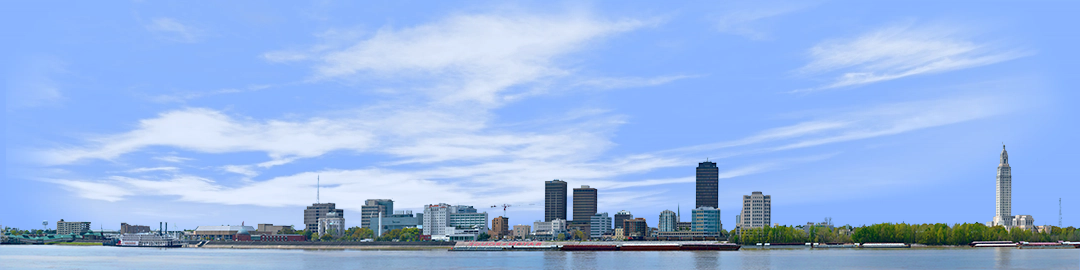 Baton Rouge Skyline right with water