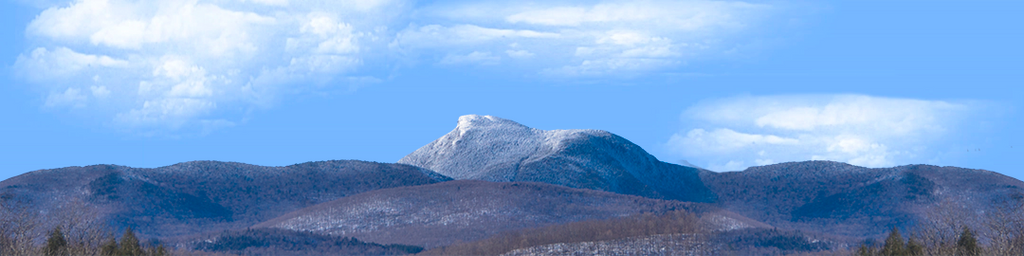 Camel Hump Mountain Vermont with Snow center repeatable