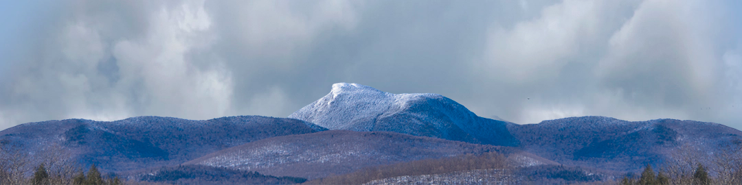 Camel Hump Mountain Vermont with Snow center repeatable