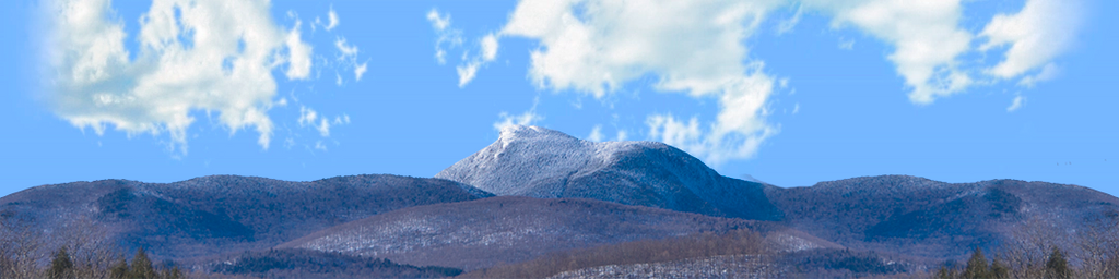 Camel Hump Mountain Vermont with Snow center repeatable