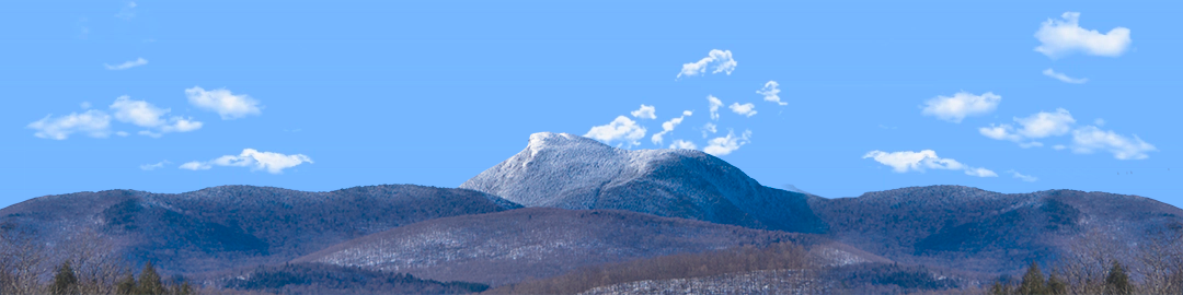 Camel Hump Mountain Vermont with Snow center repeatable