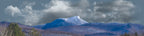 Camel Hump Mountain Vermont with Snow left