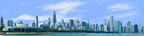 Chicago from Planetarium with water