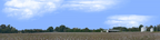 Cotton Fields Tennessee with Buildings right