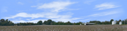Cotton Fields Tennessee with Buildings right