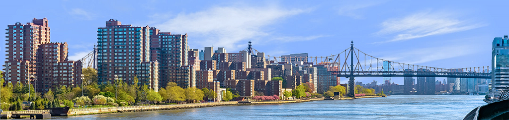East River And Roosevelt Island New York
