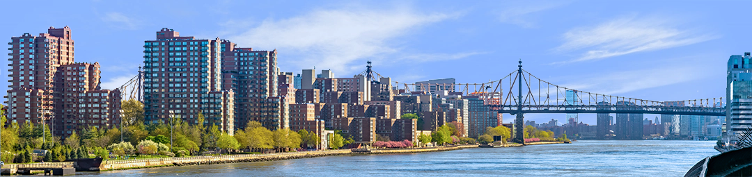 East River And Roosevelt Island New York