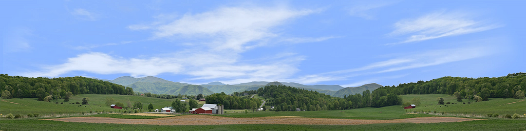 Farm in Viginia Blue Ridge Mountains center repeatable