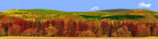 Forested Mountain in Autumn right continuous