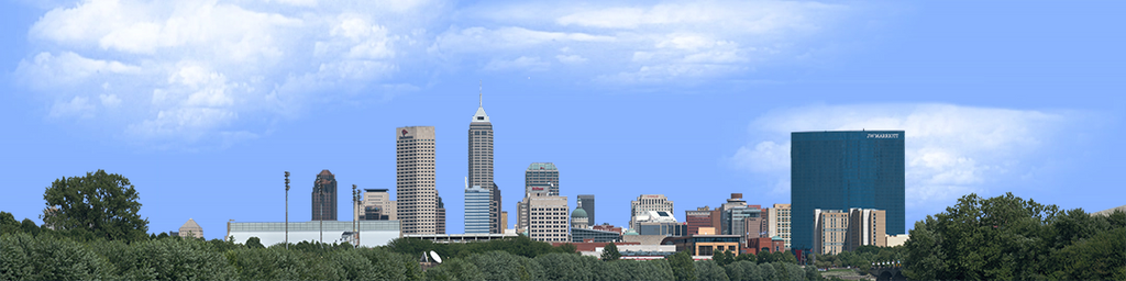 Indianapolis Skyline from the West no River