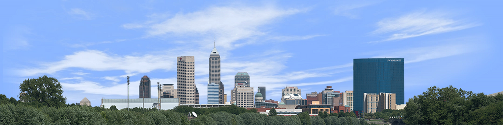 Indianapolis Skyline from the West no River
