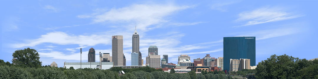 Indianapolis Skyline from the West no River