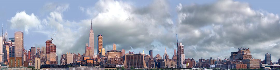 New York Manhattan Skyline Full no Water right side