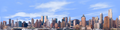 New York Manhattan Skyline Full no Water left side