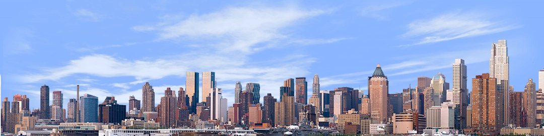 New York Manhattan Skyline Full no Water left side