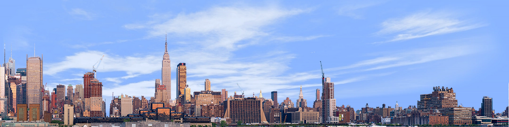 New York Manhattan Skyline Full no Water right side