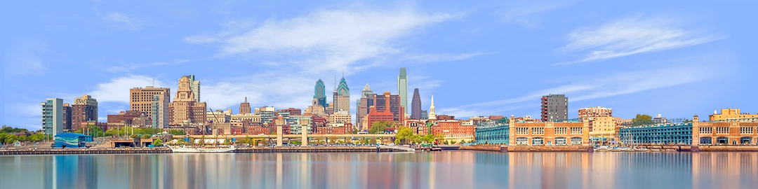 Philadelphia Skyline With Piers
