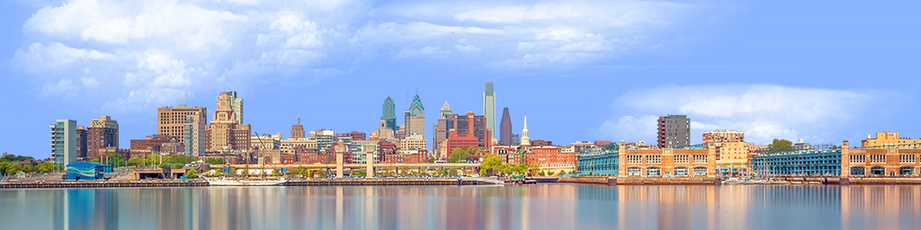 Philadelphia Skyline With Piers