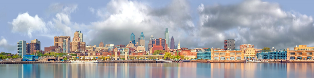 Philadelphia Skyline With Piers