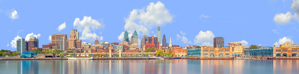 Philadelphia Skyline With Piers