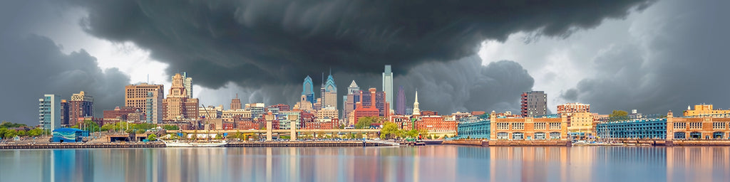 Philadelphia Skyline With Piers