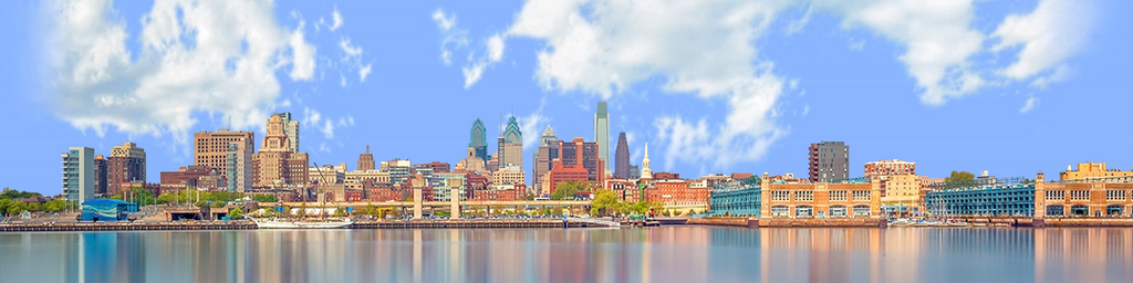 Philadelphia Skyline With Piers