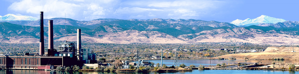 Power Plant with Boulder Mountains Vista center