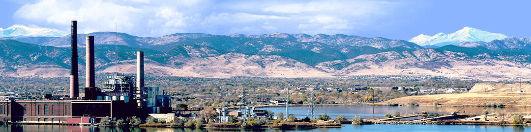 Power Plant with Boulder Mountains Vista center