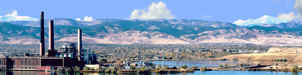 Power Plant with Boulder Mountains Vista center