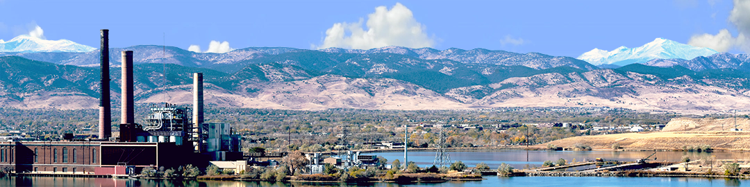 Power Plant with Boulder Mountains Vista center