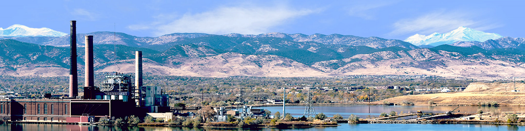 Power Plant with Boulder Mountains Vista center