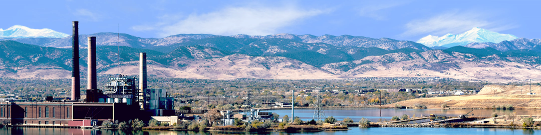 Power Plant with Boulder Mountains Vista center