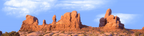 Red Rock Monuments Moab Utah right