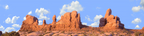 Red Rock Monuments Moab Utah right