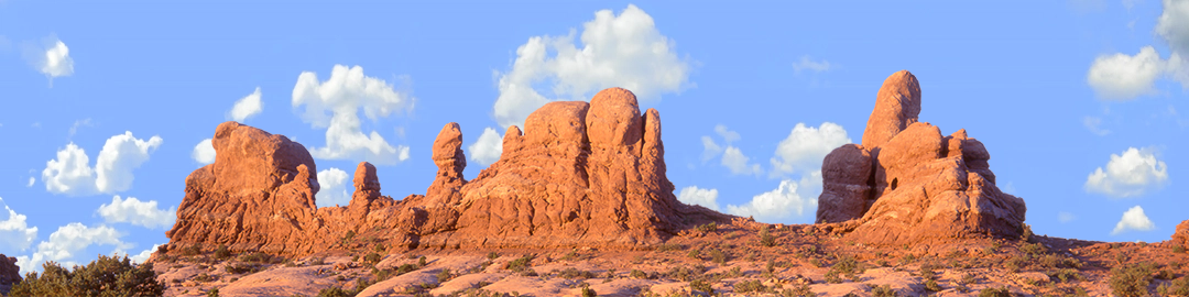 Red Rock Monuments Moab Utah right